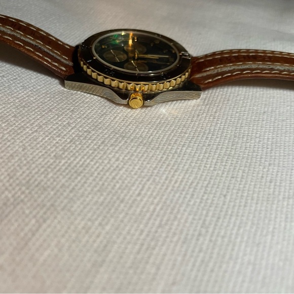 Vintage 90s Nautica Emerald Dial Quartz Diver Watch Used needs battery - Picture 8 of 9